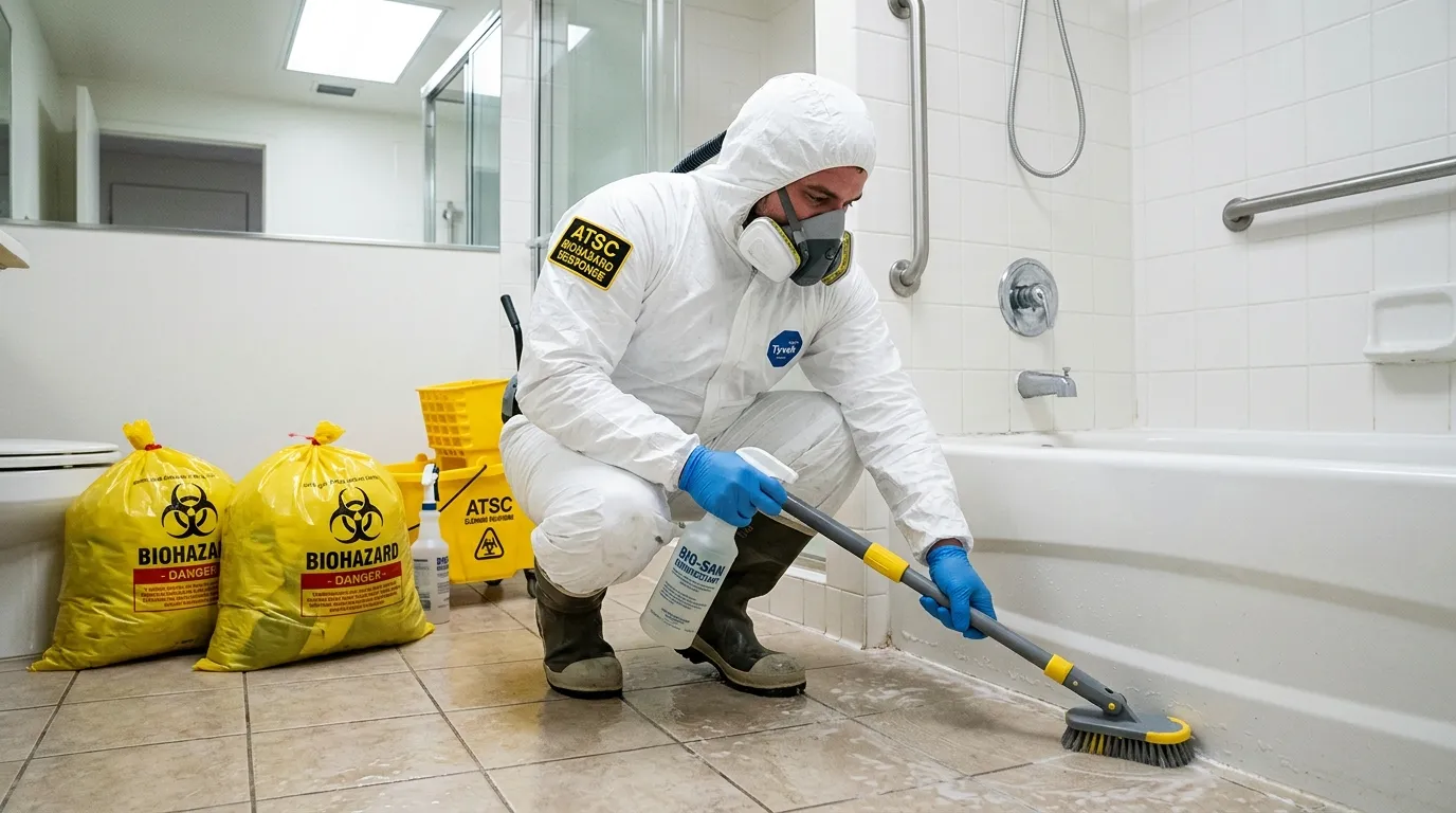 Decontamination equipment deployed for Blood Cleanup in Asheboro